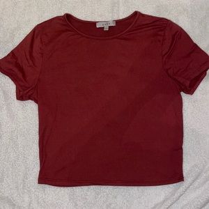 Maroon Crop top.